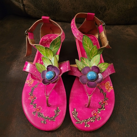 Elite by Corkys Shoes - Elite by Corey's Footwear women's pink sandals sz 8